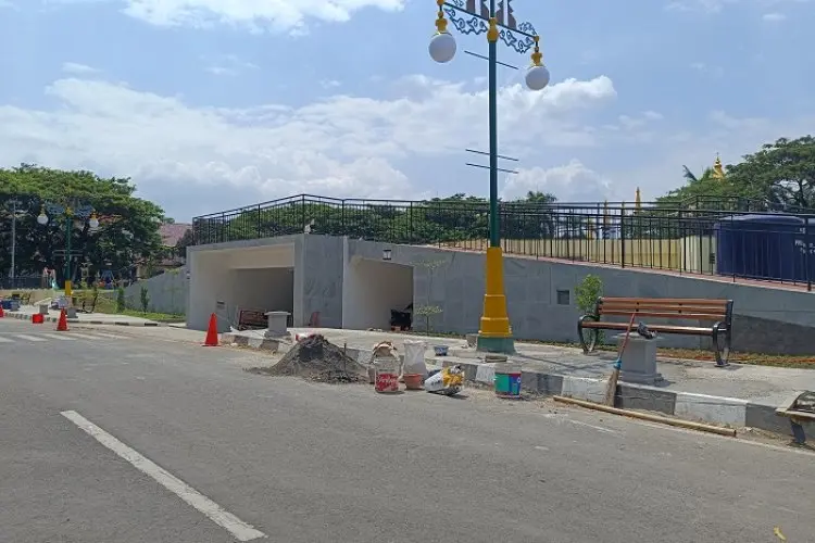Belum Sebulan diresmikan, Taman Pataraksa Banyak yang Rusak