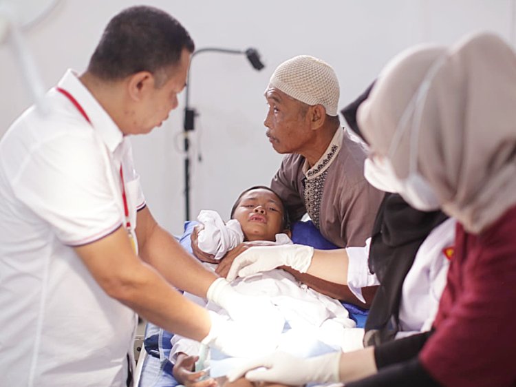 2.206 Masyarakat Bogor Terlibat Donor Darah, Khitanan Massal, Pemeriksaan Nata dan Gigi yang dilakukan Polri