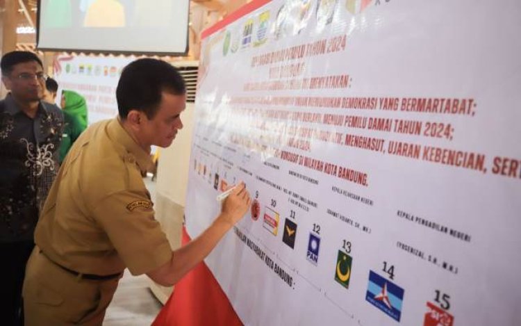 Kota Bandung Turut Deklarasikan Damai Pemilu 2024