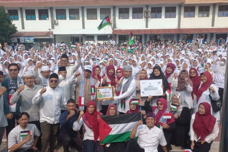 45 Sekolah di Kota Tangerang Berhasil Menghimpun Uang Rp371 Juta untuk Bantuan Palestina