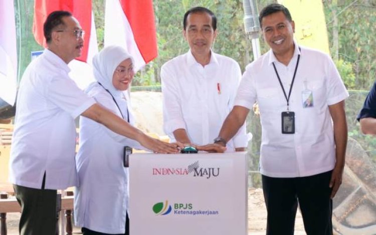 Padukan Konsep Alam, Budaya dan Manusia, Presiden Jokowi Gelar Groundbreaking Kantor BPJS Ketenagakerjaan di IKN