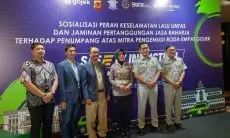 Jasa Raharja dan Gojek Lakukan Sosialisasi Keselamatan Berlalulintas pada Puluhan Mitra Pengemudi