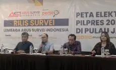 Survei ASI: Elektabilitas Prabowo-Gibran Peringatan Satu di Pulau Jawa
