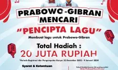 TKD Jabar Prabowo-Gibran Gelar Kompetisi Cipta Lagu dan Nyanyi, Dorong Kreativitas Masyarakat