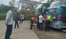 Nekad, Belasan Bus Tak Laik Jalan Terjaring Dishub Bandung Barat