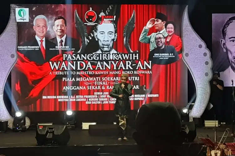 Lestarikan Seni Sunda, PDI Perjuangan Jabar Gelar Pasanggiri Kawih Wanda Anyaran