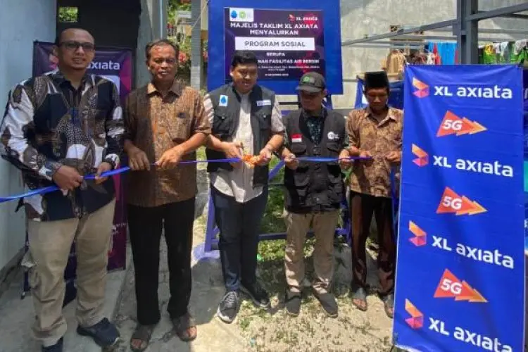 Karyawan XL Axiata Bangun Sarana Air Bersih di Brebes