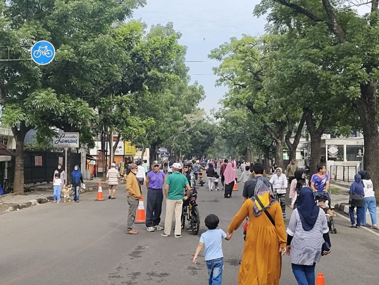 Warga Kota Bandung Sambut Antusias Kembali Dibukanya CFD Buahbatu