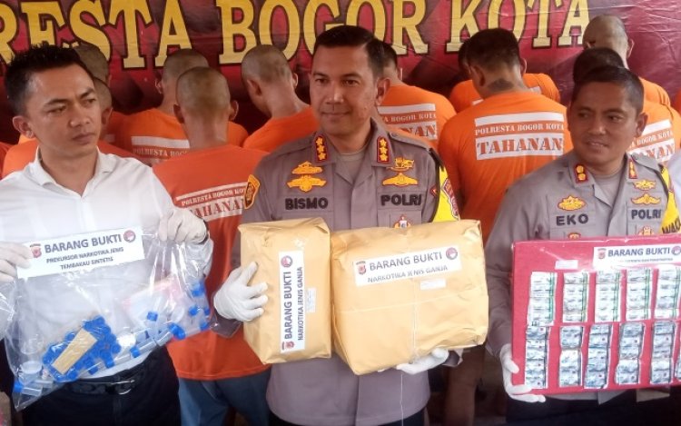 Polresta Bogor Kota Ungkap 19 Kasus Narkoba, Dua Tersangka Bawa 6 Kilogram Ganja dan Masuk Jaringan Nasional