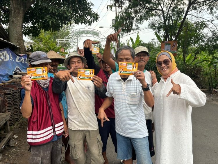 Vina Yuliani Siap Perjuangkan Kesejahteraan Tukang Becak Bogor Utara