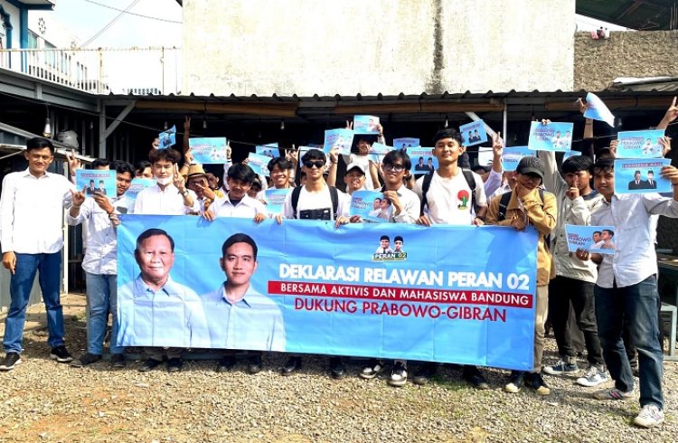 Mahasiswa dan Aktivis Pemuda Bandung Raya Komitmen mendukung Prabowo Gibran