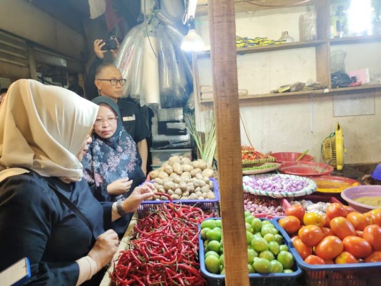 DinKUMKMDagin Sidak Pasar Tradisional Kota Bogor, Stok Aman Harga Cenderung Stabil