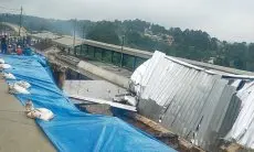 Tembok Tergerus Longsor, Gedung Stasiun Maseng Rusak