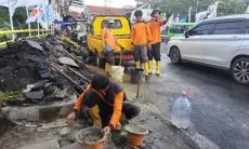 PUPR Kota Bogor Perbaiki Jembatan Pancasan, Tahap Awal Bagian Sambung Dahulu