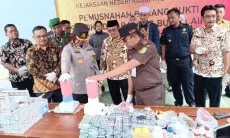 Cirebon Darurat Narkoba, Rp3,4 Miliar Hasil Barang Terlarang Dimusnahkan