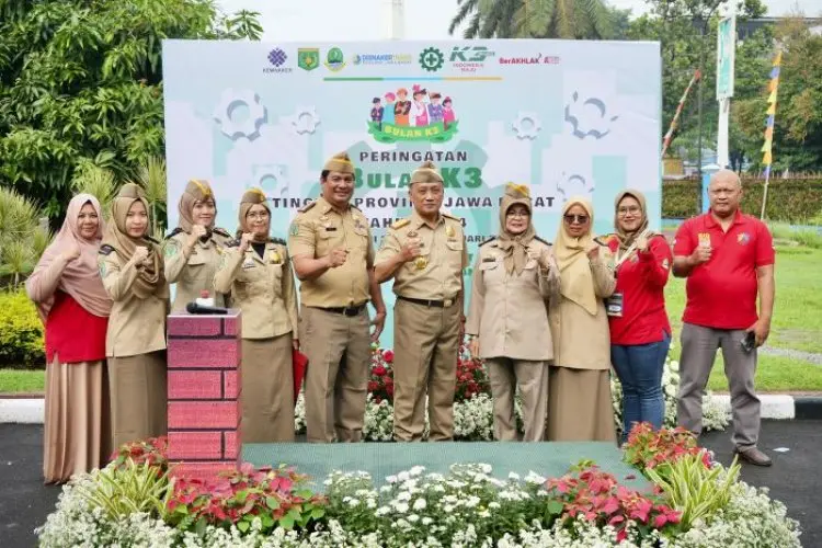 Gelar Peringatan Pencanangan Bulan K3, Disnakertrans Jabar Targetkan Zero Accident