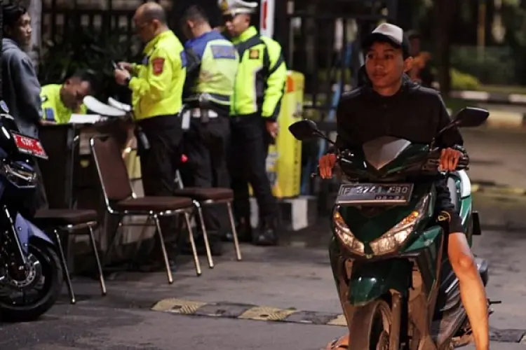 Ratusan Motor Knalpot Brong Terkena Razia Polres Bogor
