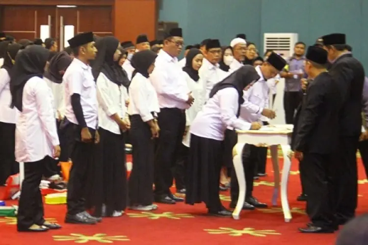 Panwascam Cibinong Lantik 986 PTPS, Terbanyak se-Kabupaten Bogor