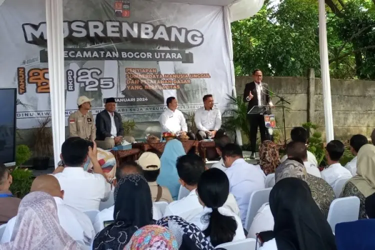 Camat Gulirkan Penanganan Banjir Cibuluh di Musrenbang Bogor Utara