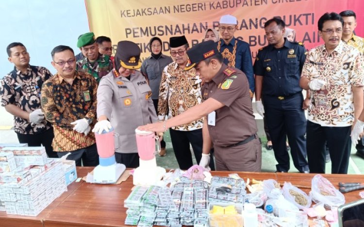 Cirebon Darurat Narkoba, Rp3,4 Miliar Hasil Barang Terlarang Dimusnahkan