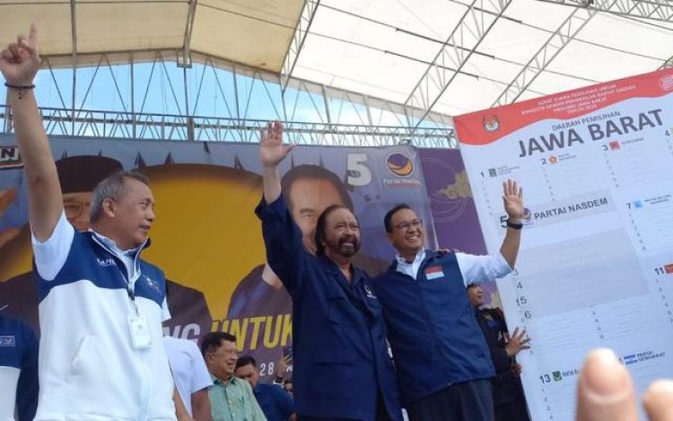 Anies Baswedan Singgung Pemerataan Usai Kampanye Akbar di Lapangan Tegallega Bandung