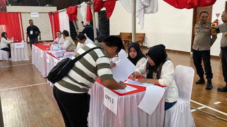 KPU Kota Bandung Lakukan Simulasi Pemungutan dan Perhitungan Suara Pemilu 2024