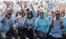 Belasan Ribu Masyarakat dan Pedagang Cileungsi Antusias Dukung Prabowo-Gibran
