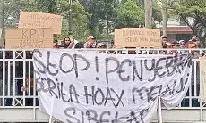 Koalisi Masyarakat Anti Hoax Datangi Kantor KPU Kabupaten Bogor, Ini Tuntutannya !