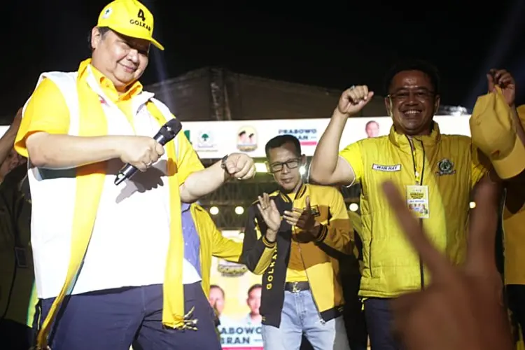 Di Pakansari, Airlangga Minta Prabowo dan Golkar Menang Pemilu 2024