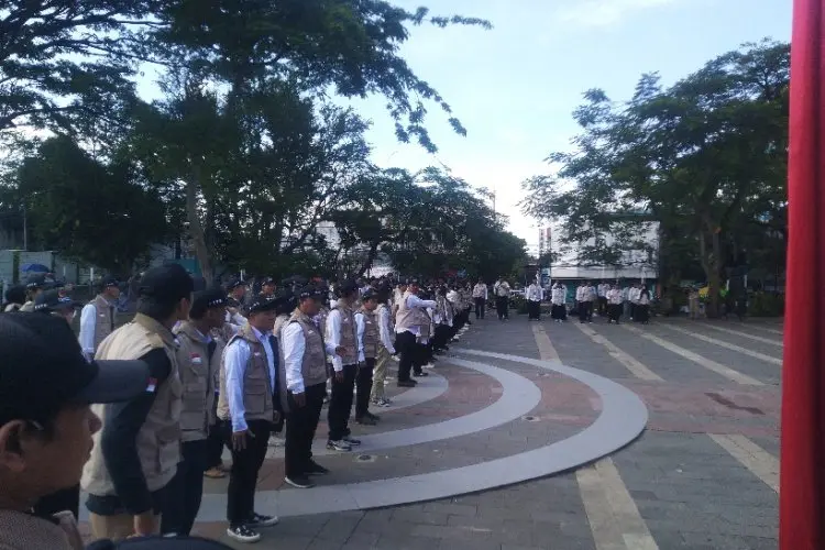 Gelar Apel Siaga, Bawaslu Kota Cimahi Siap Turunkan Semua APK di Masa Tenang
