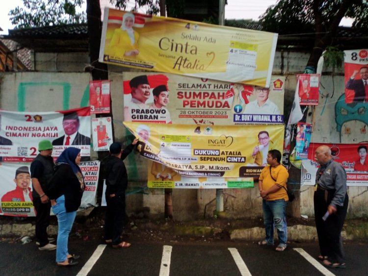 Gegara Tak Paham Aturan Pemasangan APK, Dua Timses Caleg di Cimahi Terseret Sengketa Pemilu