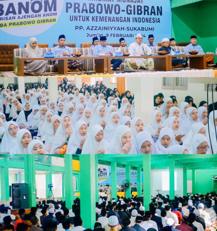 Banom SABA dan Ribuan Santri di Jabar Gelar Khidmat Munajat Untuk Kemenangan Prabowo-Gibran