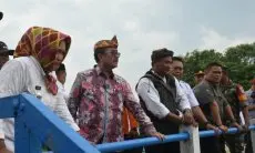 Tinjau Bendungan Ambit Cirebon, Imron Janjikan Normalisasi Pasca Banjir Segera Dilakukan