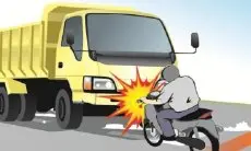 Truk Vs Motor Di Jalan Soekarno Hatta, Satu Orang Tewas