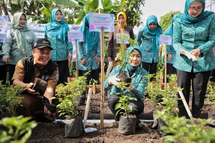 Pemkot Bandung dan TP PKK Tanam 15.000 Bibit Cabai untuk Perkuat Pangan dan Kendalikan Inflasi