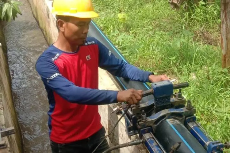 Terdampak Longsor, Tirta Pakuan Relokasi Pipa 6" Balumbang Jaya