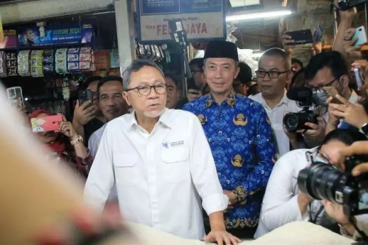 Zulkifli Hasan Kunjungi Pasar Kebon Kembang, Gembira Harga Beras Mulai Turun di Kota Bogor