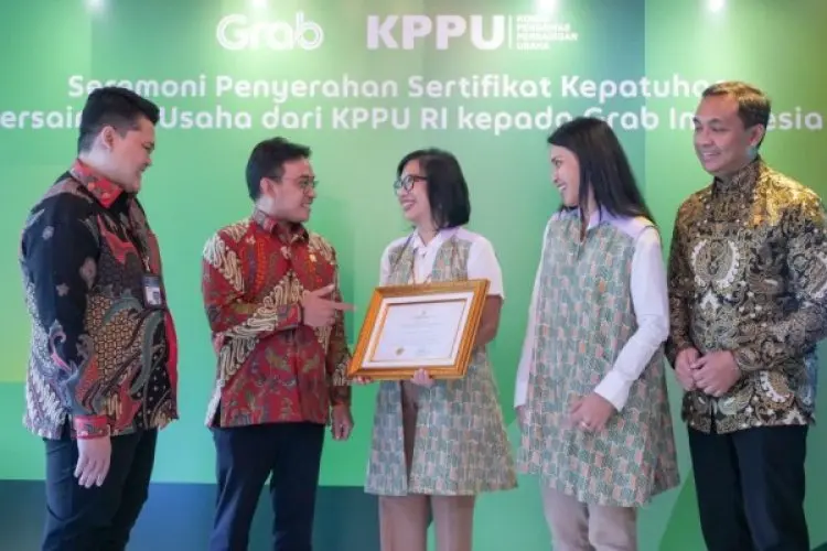 Grab Kantongi Sertifikat Kepatuhan Persaingan Usaha KPPU