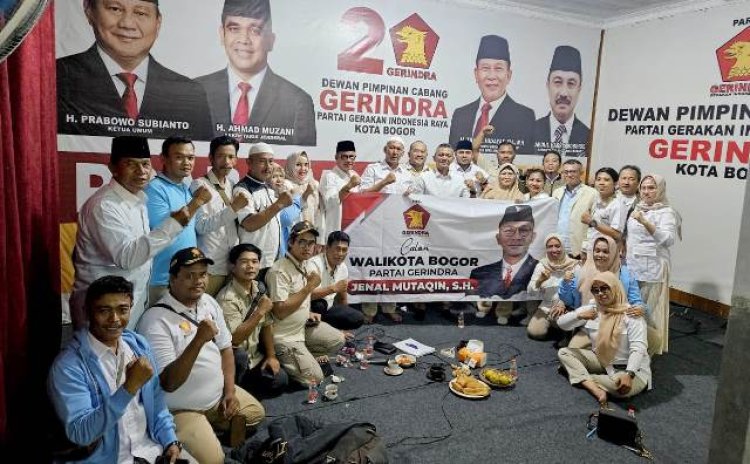 DPC Gerindra Kota Bogor Resmi Usung Jenal Mutaqin Bacawalkot Pilkada 2024