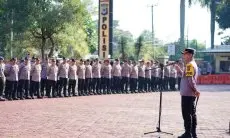 Polresta Bandung Gelar Apel Kesiapan dan Pendistribusian Dukungan Anggaran