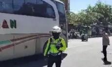 Polres Garut Berlakukan One Way di Jalur Mudik