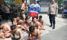 Polisi Ringkus 11 Preman Berbadan Besar, Malakin Pedagang di Pasar Cikutra