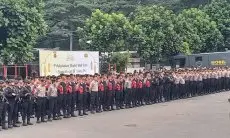 Gelar Apel Pengamanan Malam Takbiran Polisi Pastikan Bandung Kondusif
