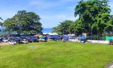 Ribuan Wisatawan Padati Objek Wisata Pantai Selatan Kabupaten Sukabumi