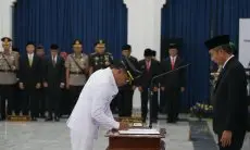 Hery Antasari Resmi Dilantik jadi Pj Wali Kota Bogor, Ini Pesan Bey Machmudin
