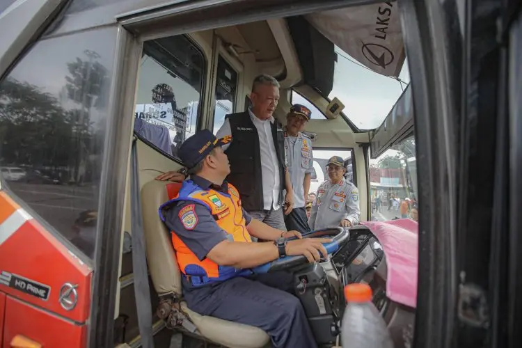 Mudik Nyaman dan Aman, Dishub Kota Bandung Gelar Uji Laik 