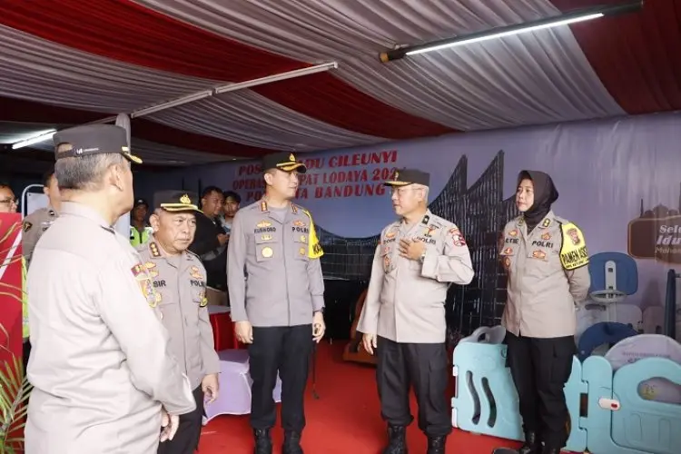 Mabes Polri Cek Kesiapan Pos Terpadu di Cileunyi