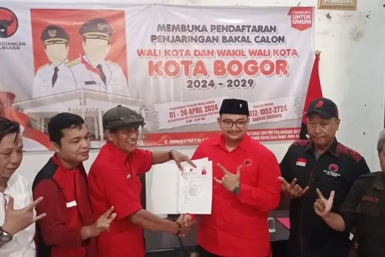 Bacawalkot Bogor Muda Daftar ke PDIP, Andrian Dimas Prakoso Tawarkan Program Bogor Bekerja 