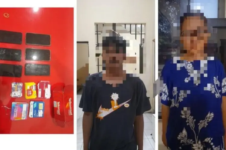Suami Istri jadi Sales Judi Online Diamankan Polsek Citeureup