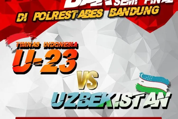 Yuk Nobar Timnas U-23 vs Uzbekistan di Polrestabes Bandung